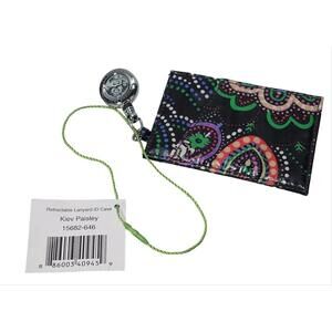 Vera Bradley Keiv Paisley Retractable Lanyard ID Case 4”x 2.75” - NWT